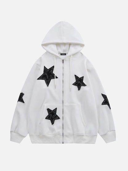 STAR - ZIP HOODIE