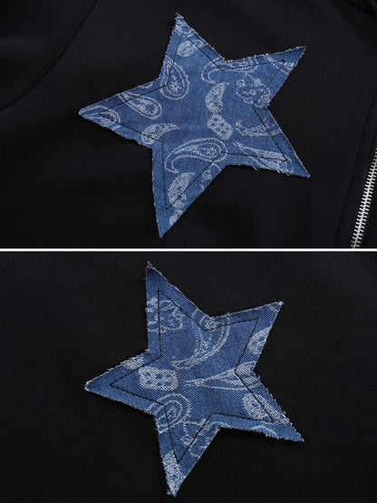 STAR - ZIP HOODIE